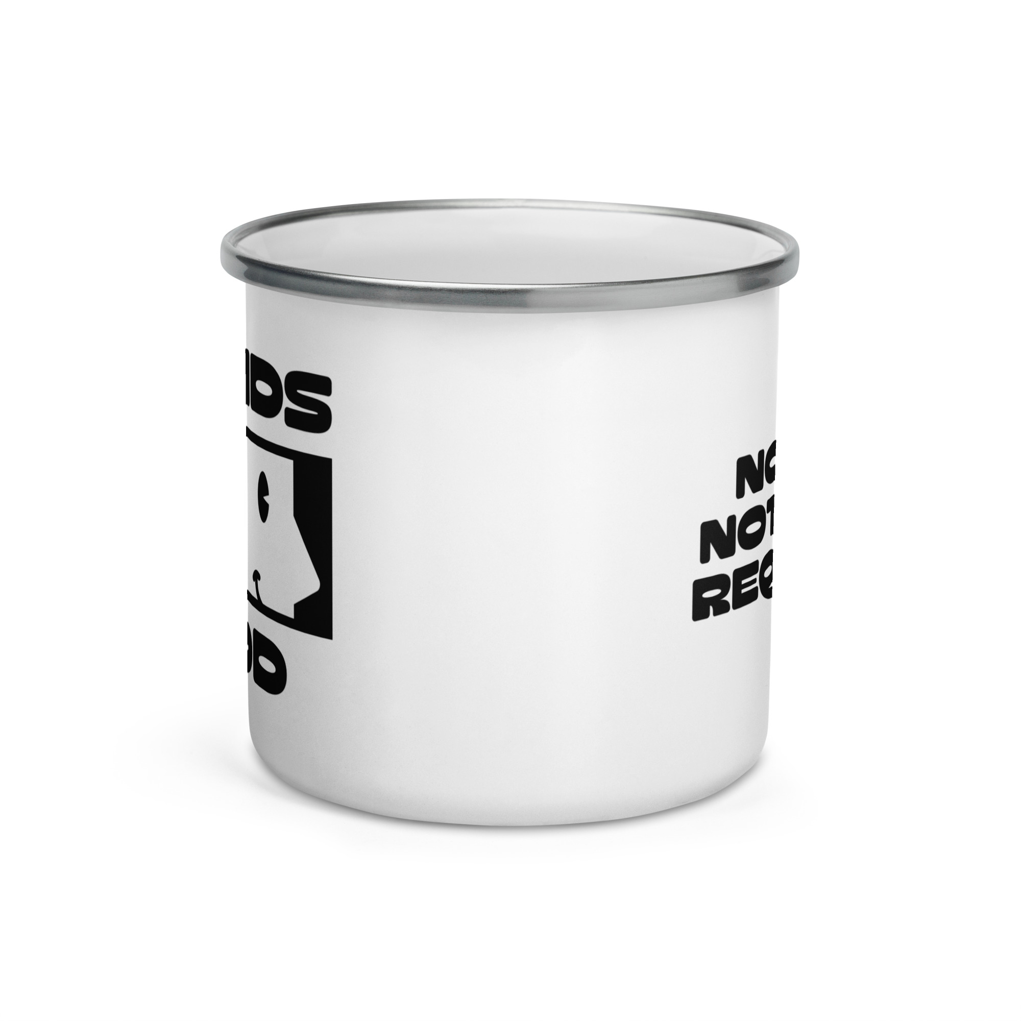 NO REQUESTS Enamel Mug - Image 3