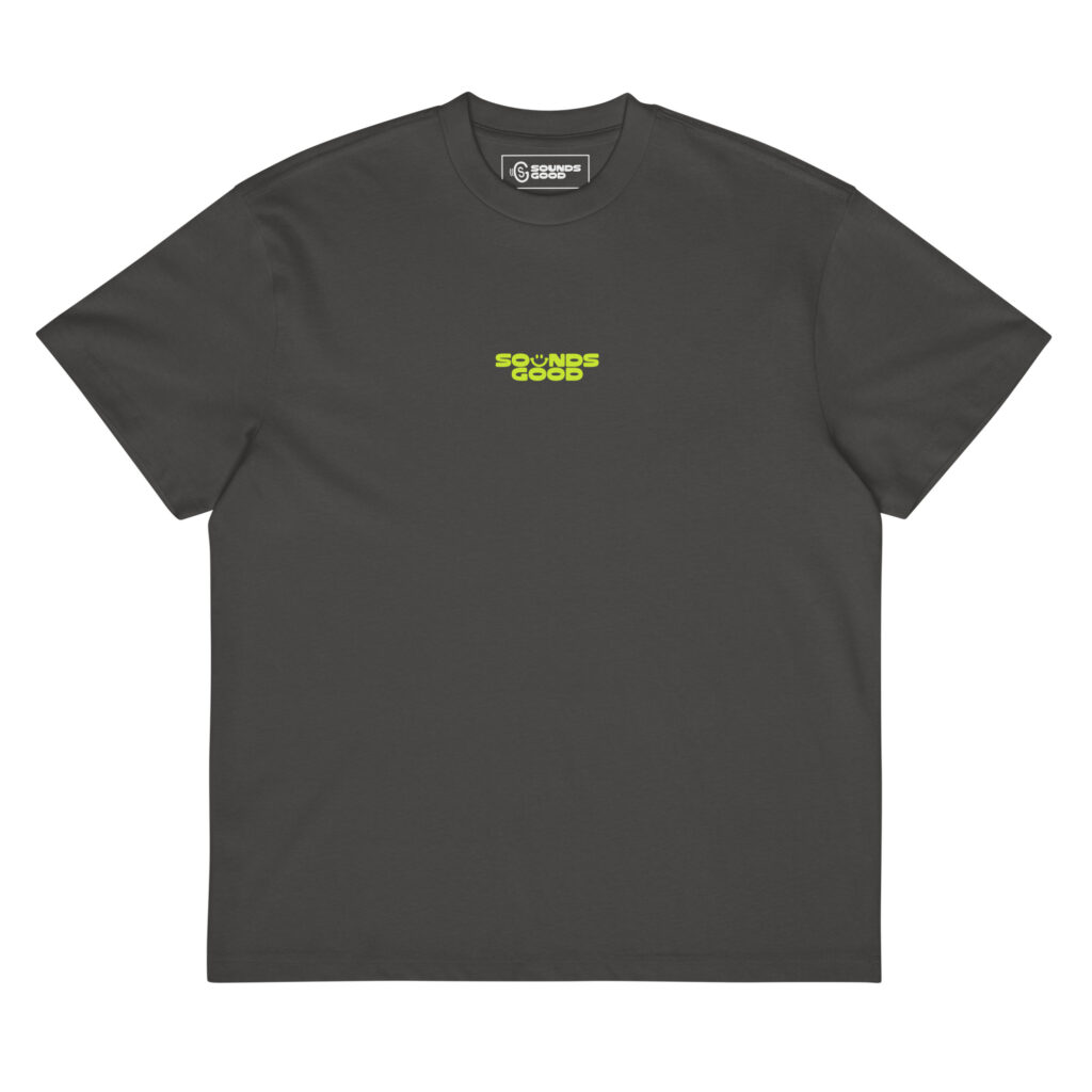 BADGE Tee - Vintage Black / Acid
