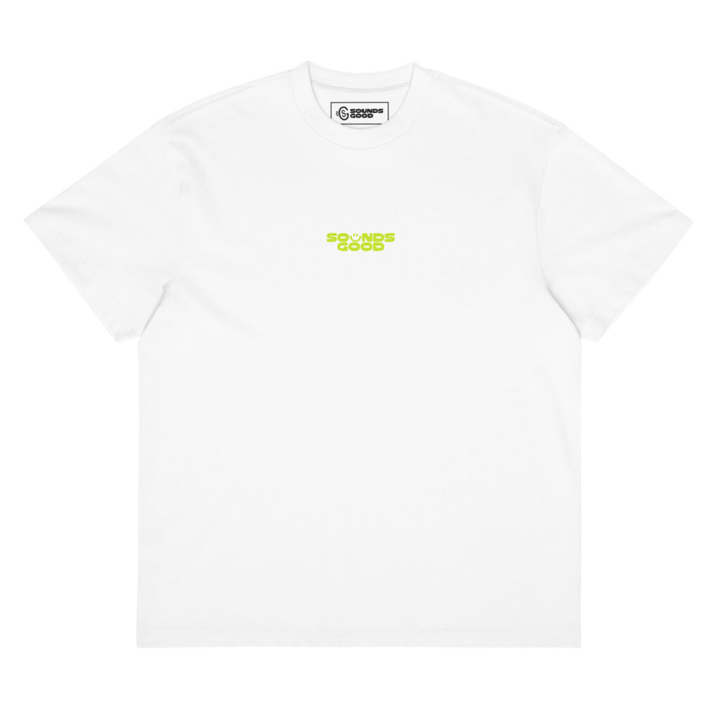 BADGE Tee - White / Acid