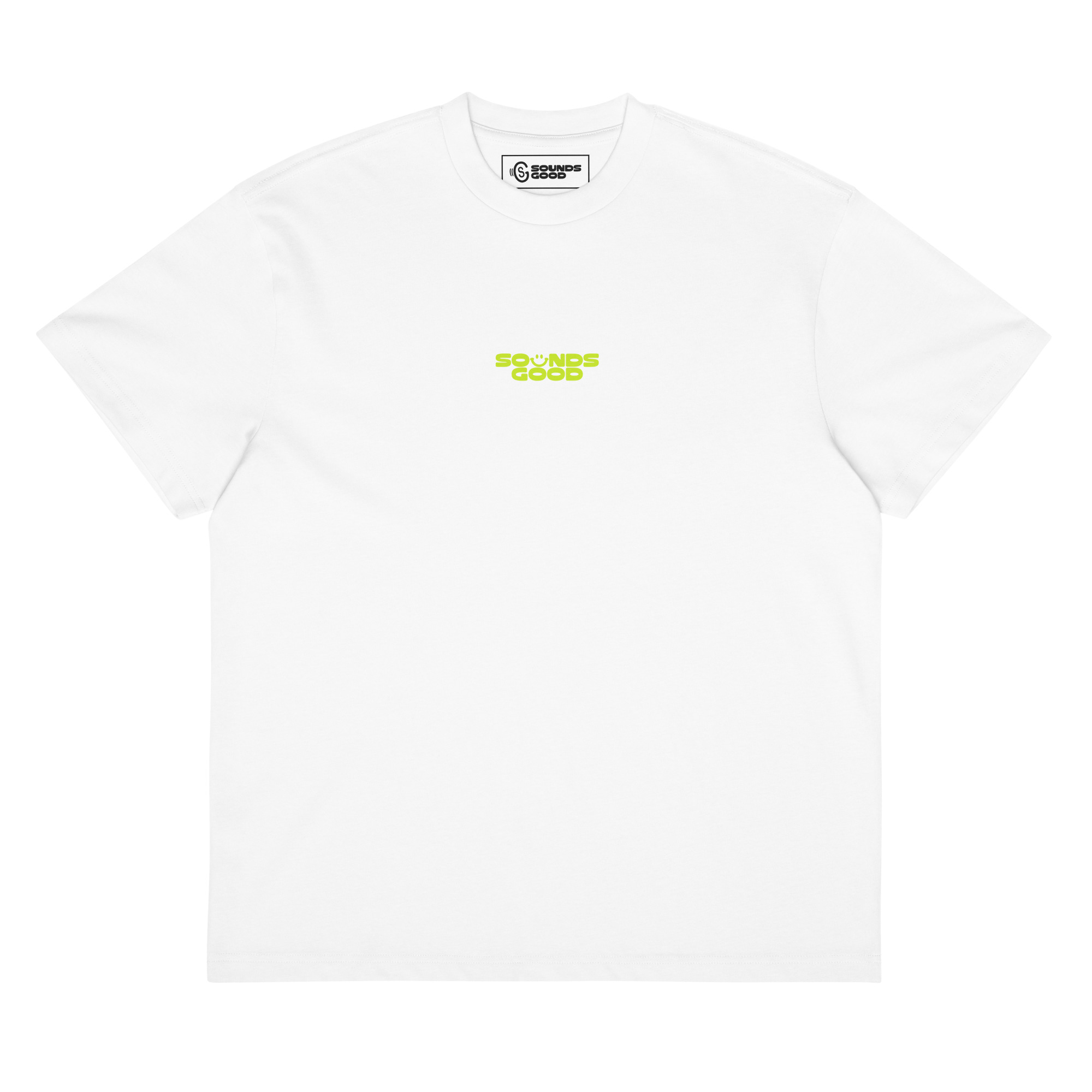BADGE Tee - White / Acid