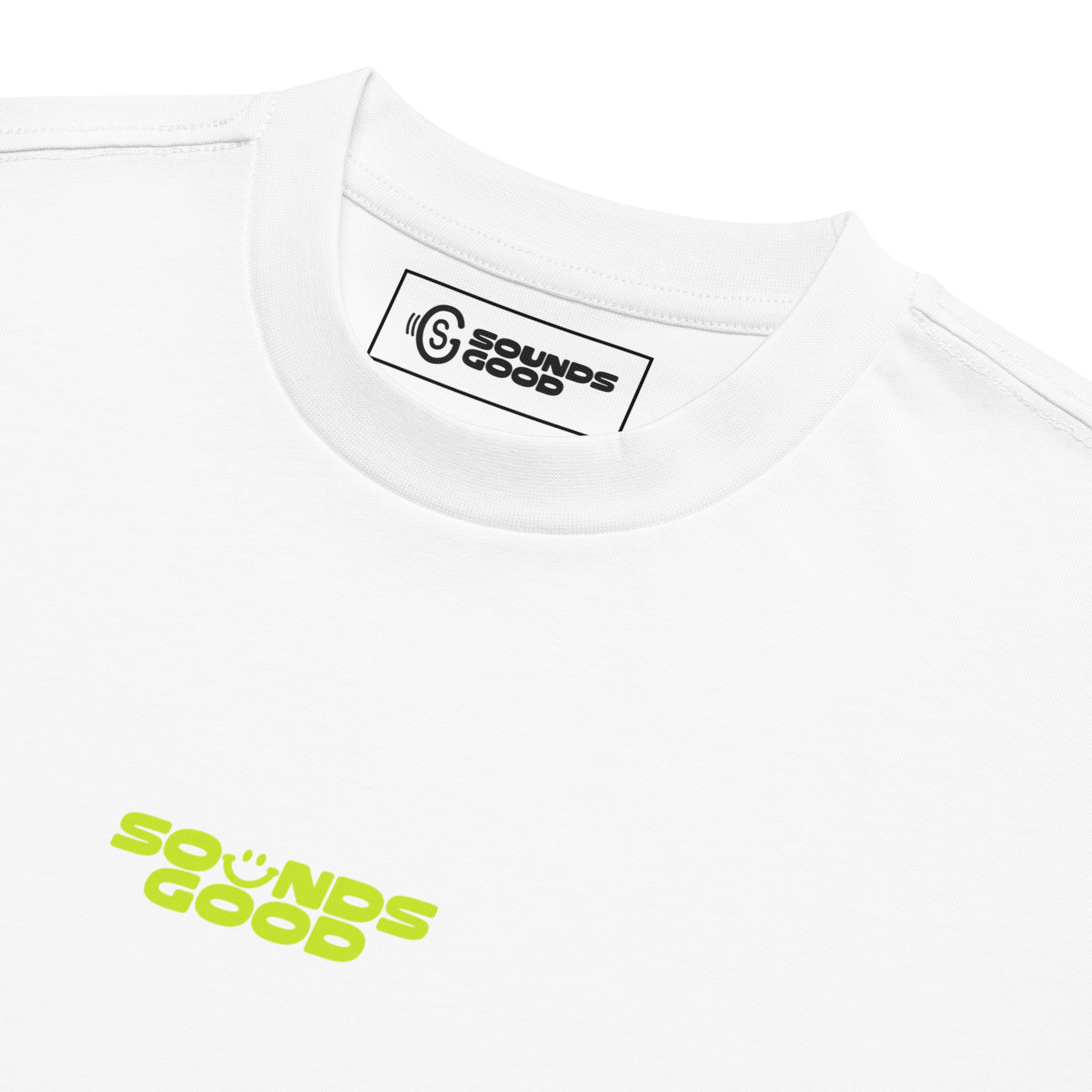 BADGE Tee - White / Acid - Image 3